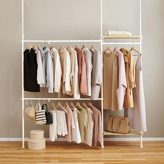 テンションロッド 伸縮ハンガーラック｜B-COMPANY公式オンラインショップ