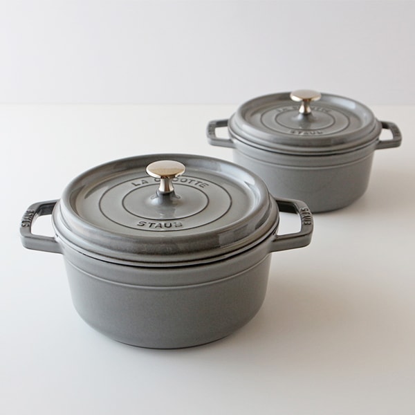 STAUB ピコ・ココット ラウンド（グレー） | B・B・B POTTERS ONLINE