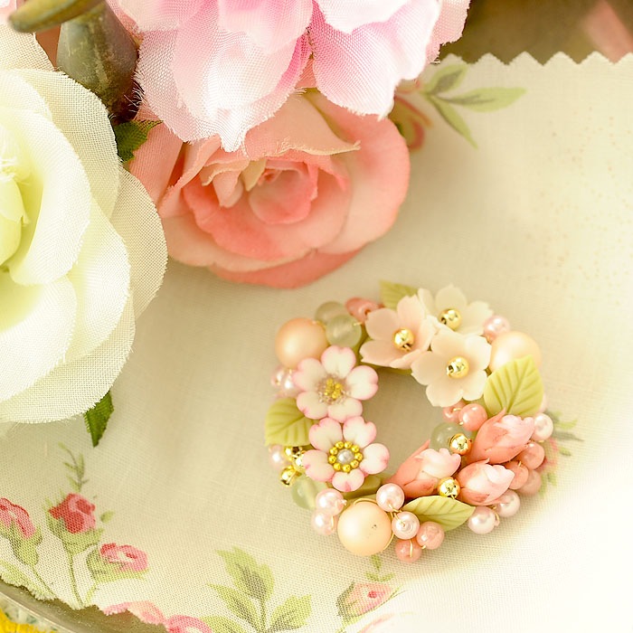 桜のリース 【作家：NARUMIDO】 | アイテムで探す,パーツ・材料,樹脂