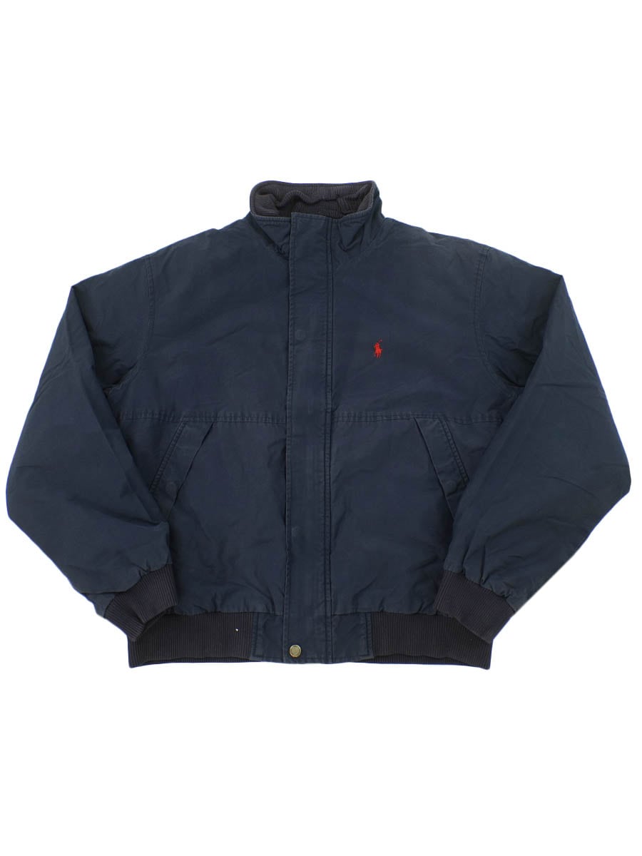 ラルフローレン コットン×ナイロン 中綿入りジャケット ネイビー 表記
