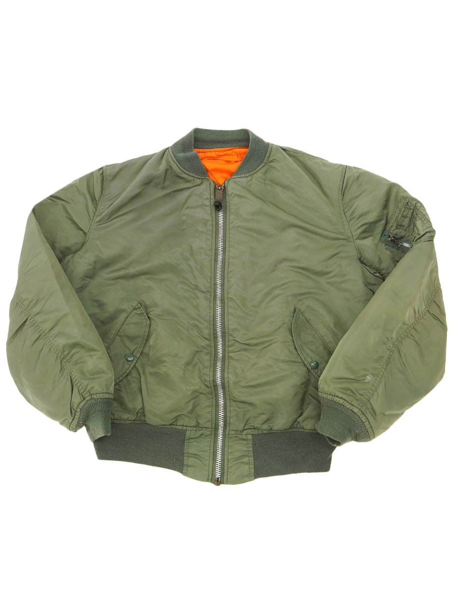 USA製 ALPHA INDUSTRIES MA-1 MIL-J-82790J フライトジャケット 表記(L