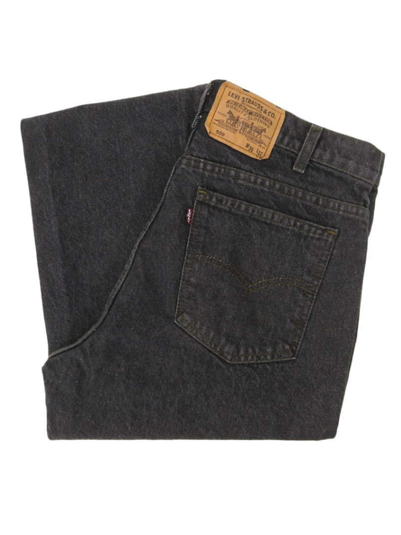 90's Levi's 509 先染めブラック デニムパンツ 表記(36x32) USA製
