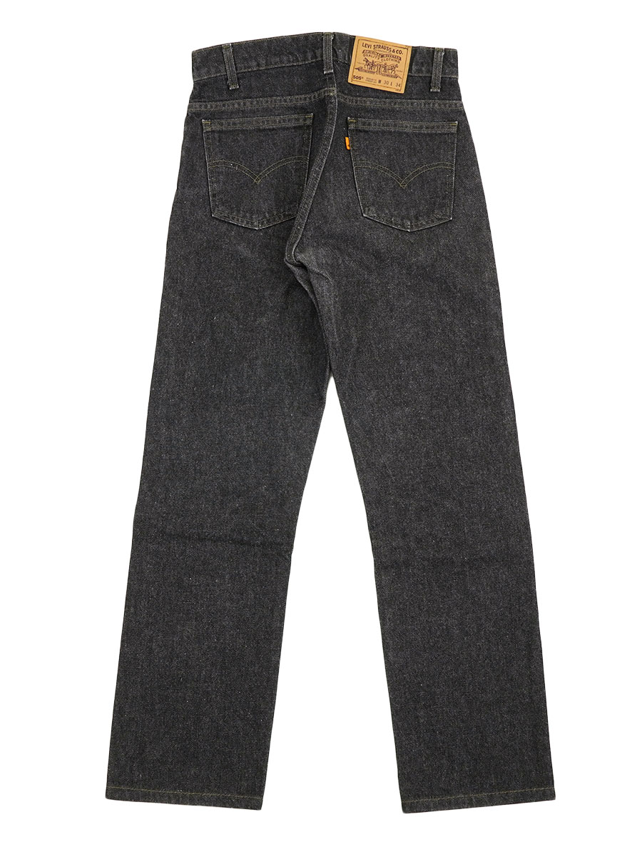 90's Levi's 505 先染めブラック デニムパンツ 表記(30x34) USA製