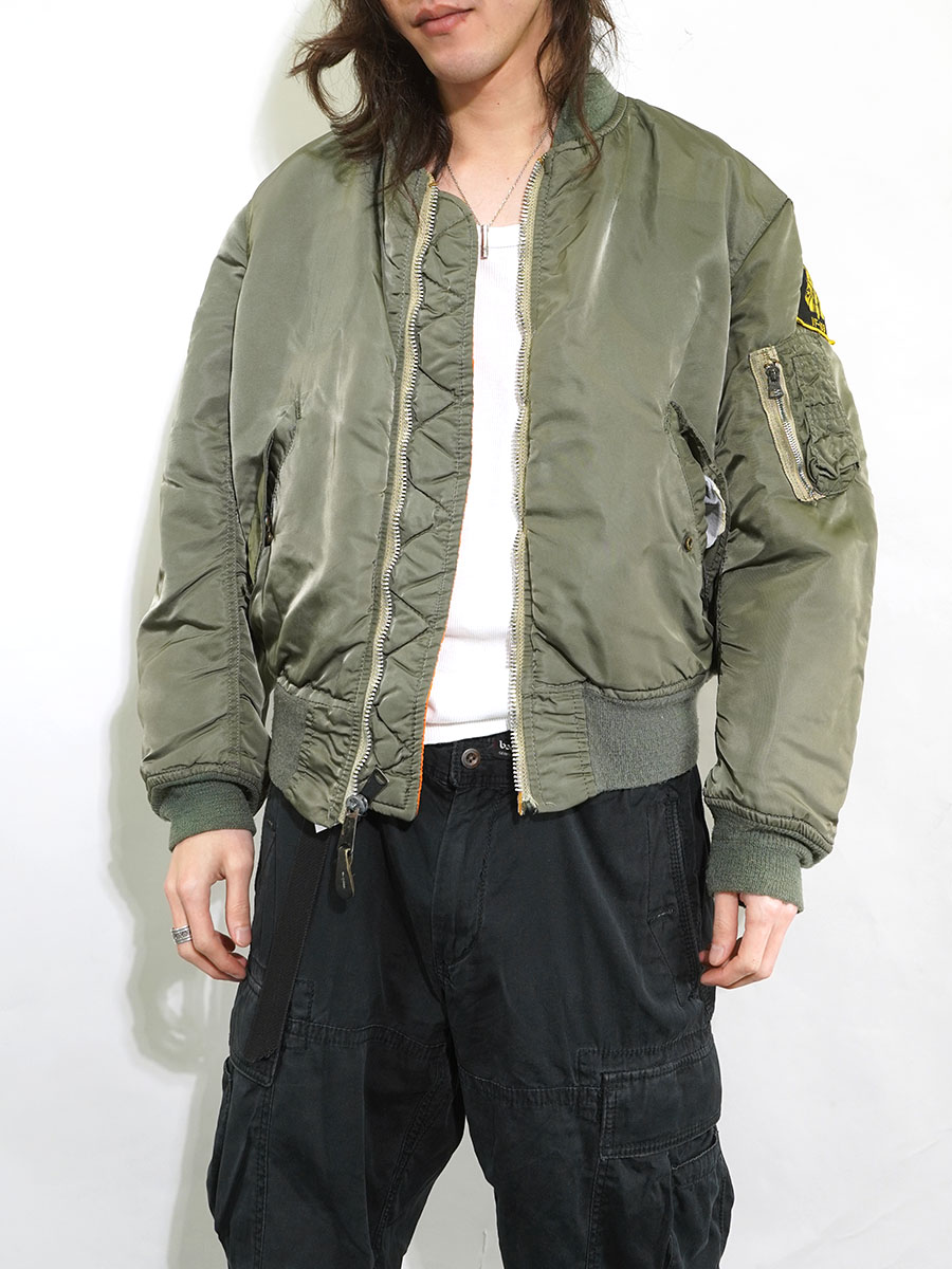 USA製 ALPHA INDUSTRIES MA-1 MIL-J-82790J フライトジャケット 表記(M