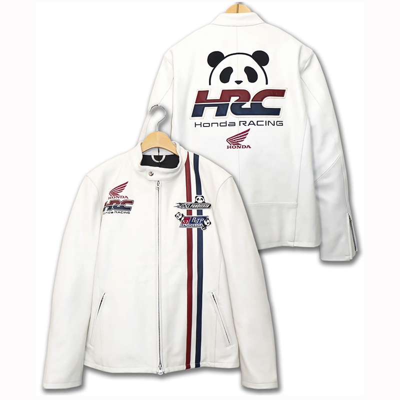 PANDIESTA JAPAN HONDA コラボ HRC 柄 刺繍 レザー レーシング