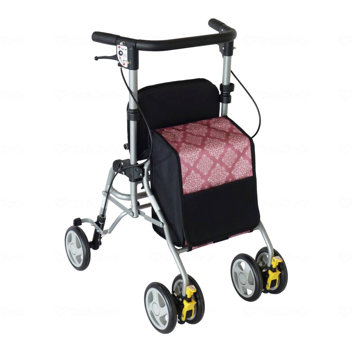 シンフォニー SPスリム 花柄紺 ｜ シルバーカー・歩行器,歩行器・歩行