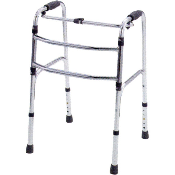室内専用】交互型歩行器折りたたみ式（小） シルバー 【LINE・メルマガ