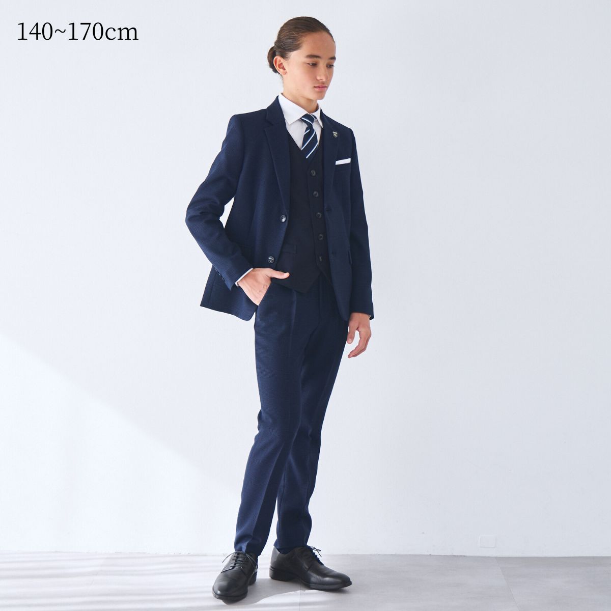 グレンチェックスリーピーススーツセット 7点セット 150 160 170cm