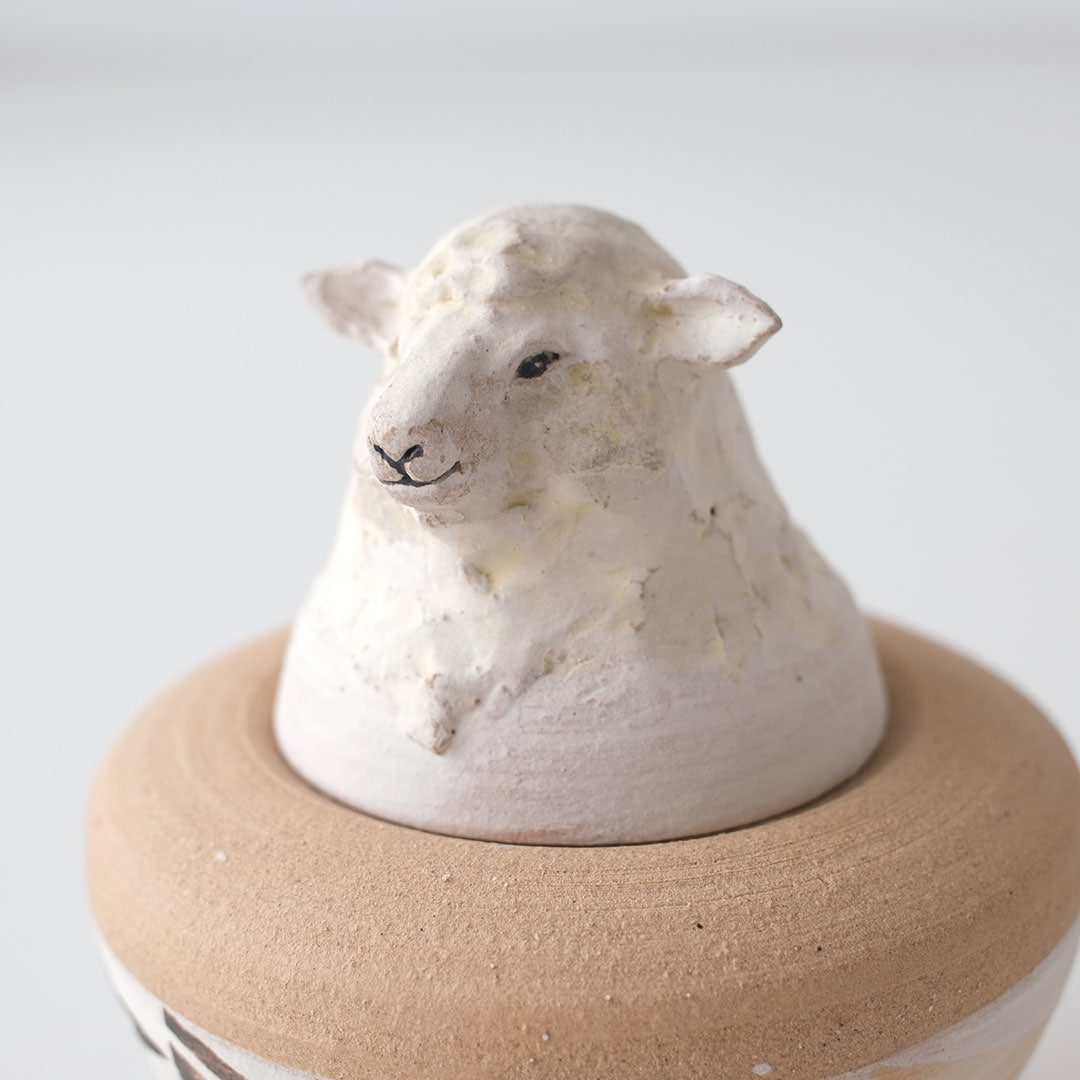 カノプス壷/ひつじ | acne.pottery.studio | 糸島くらし×ここのき 公式