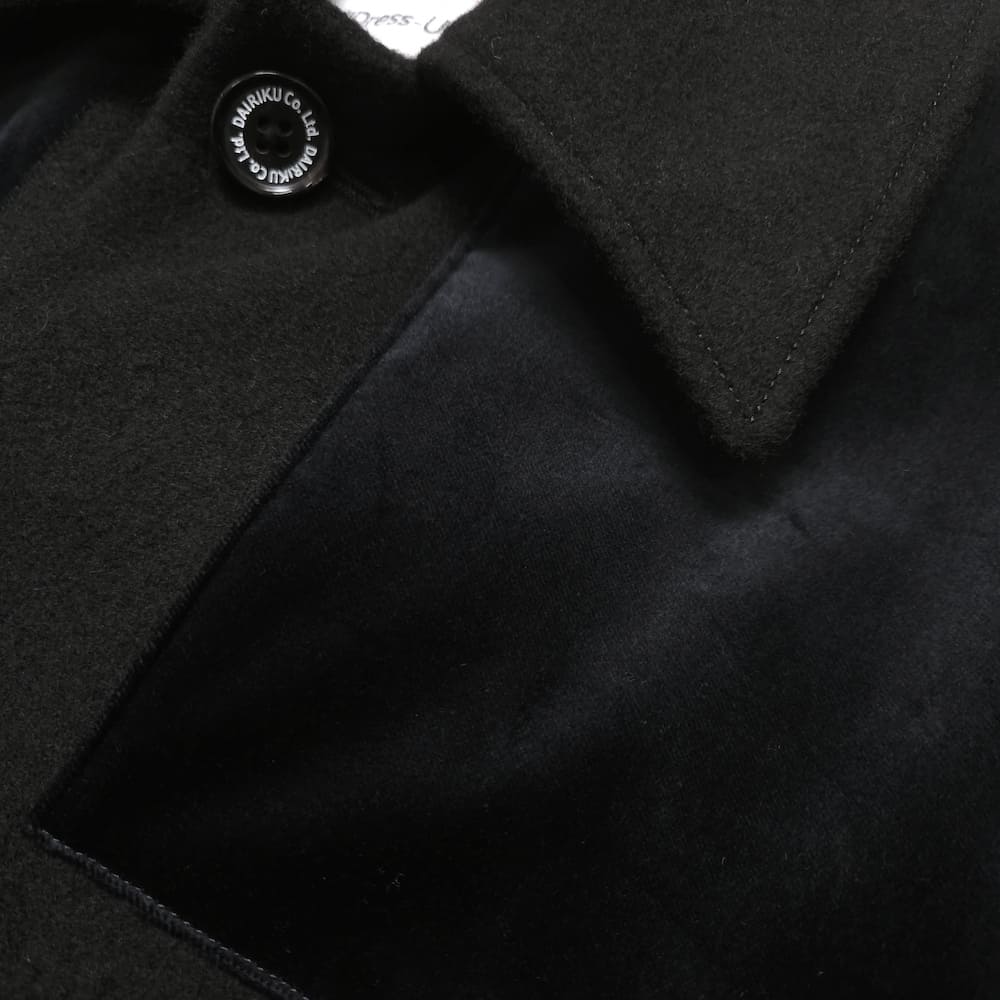 SALE】DAIRIKU(ダイリク) Velvet＆Melton Oversized Donkey Jacket