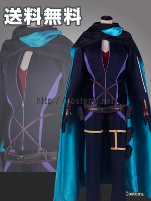 送料無料】とうらぶ風 黄緑×緑防具付き ロングマント衣装セット 小竜