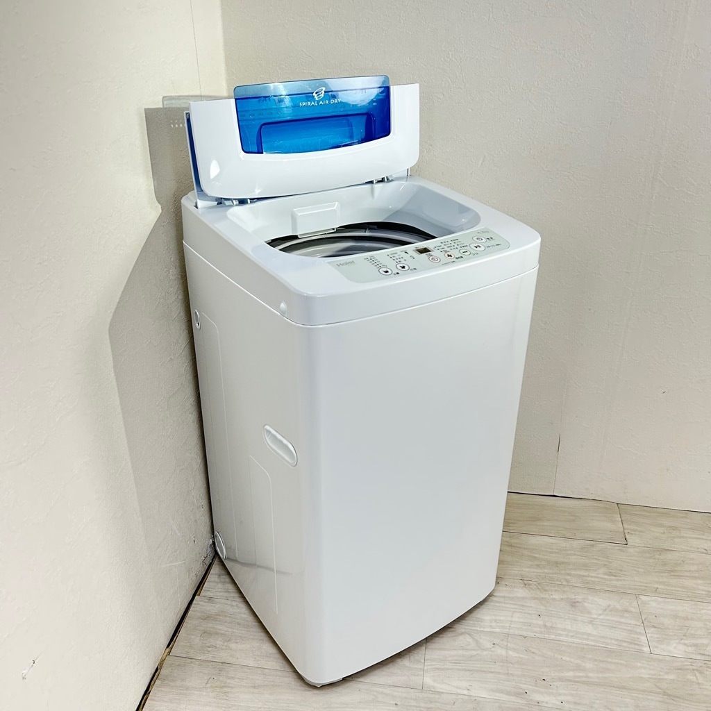 中古 風乾燥 全自動洗濯機 4.2kg ハイアール JW-K42K-W 2015年製