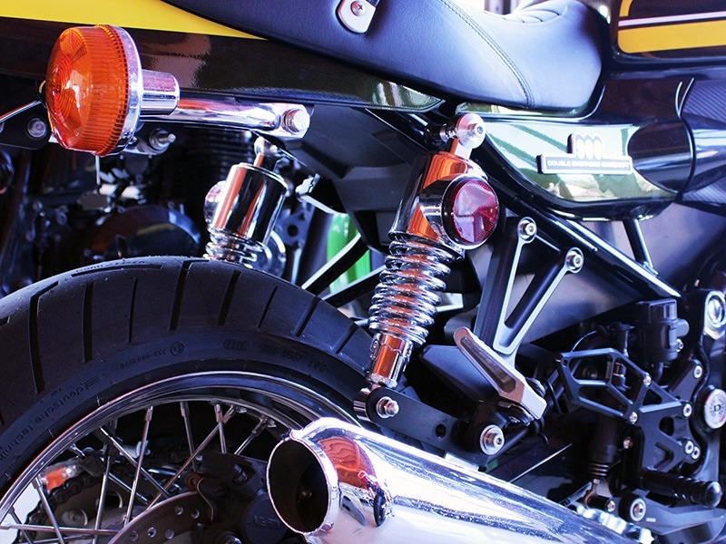 Z900RS 4本エキゾーストマフラー用フェイクツインショック Z1タイプ