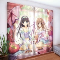 karory先生]描き下ろしカーテン（蒼海舞香＆蒼海夏音／ウエディング）