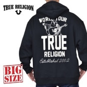 大きいサイズ メンズ TRUE RELIGION トゥルーレリジョン BIG T LOGO