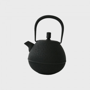 南部鉄器 鉄瓶 / 南部鉄瓶 / 空間鋳造 Egg大 黒 0.7L【ゆうパケット