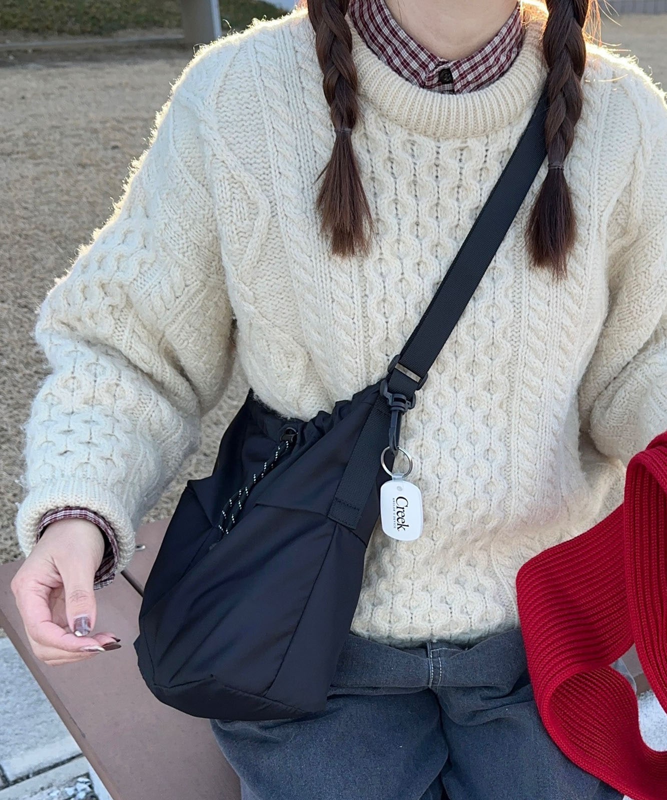 DEVICE × mikaコラボ 】 Rename ナイロン×パラコード巾着ショルダー