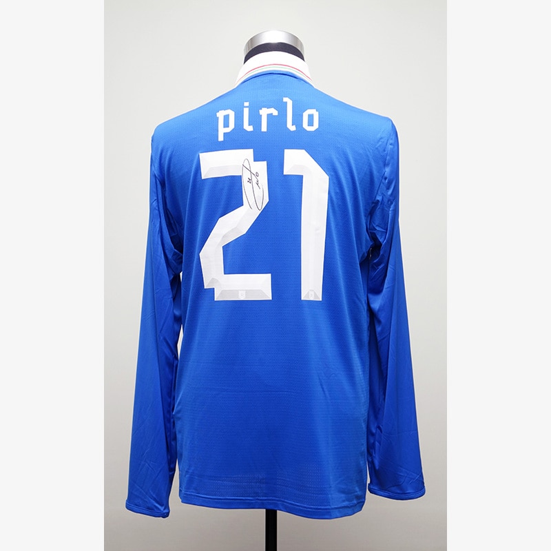 ピルロ直筆サイン入りイタリア代表2012ホームユニフォーム | THE DUGOUT