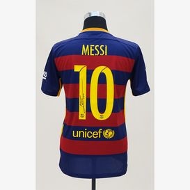 メッシ直筆サイン入りバルセロナ08/09ホームユニフォーム | THE DUGOUT