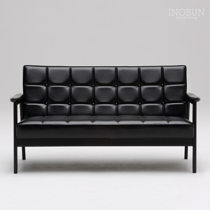 カリモク60 Kチェア 2シーター ブラックブラック マットブラック