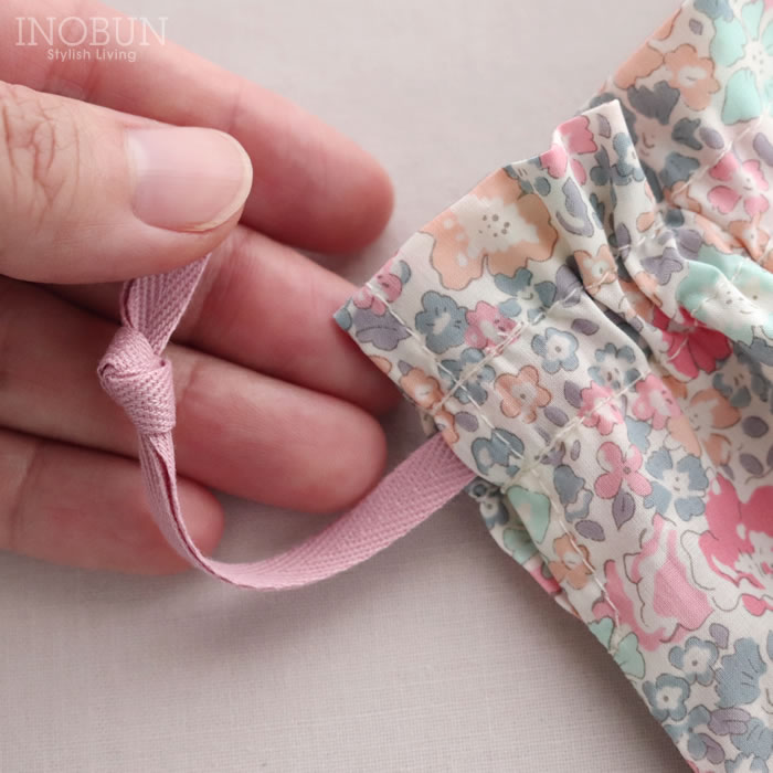 リバティ LIBERTY 巾着 Michelle ミシェル ピンク コップ袋 日本製