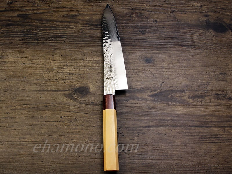 堺孝行 V金10号ダマスカス33層鎚目 和牛刀210