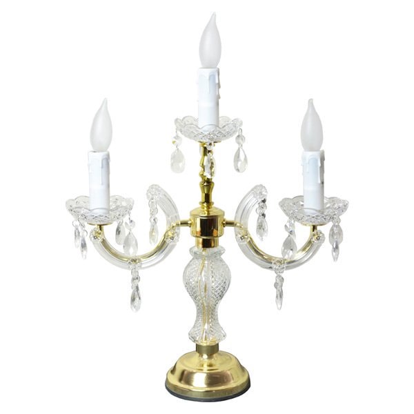 シャンデリアキャンドルタッチランプ3灯（H55cm） | EL JEWEL