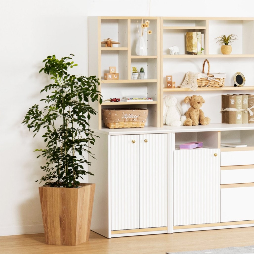 幅45］ シェルフ 収納 リビングボード チェスト 北欧 ホワイト 白