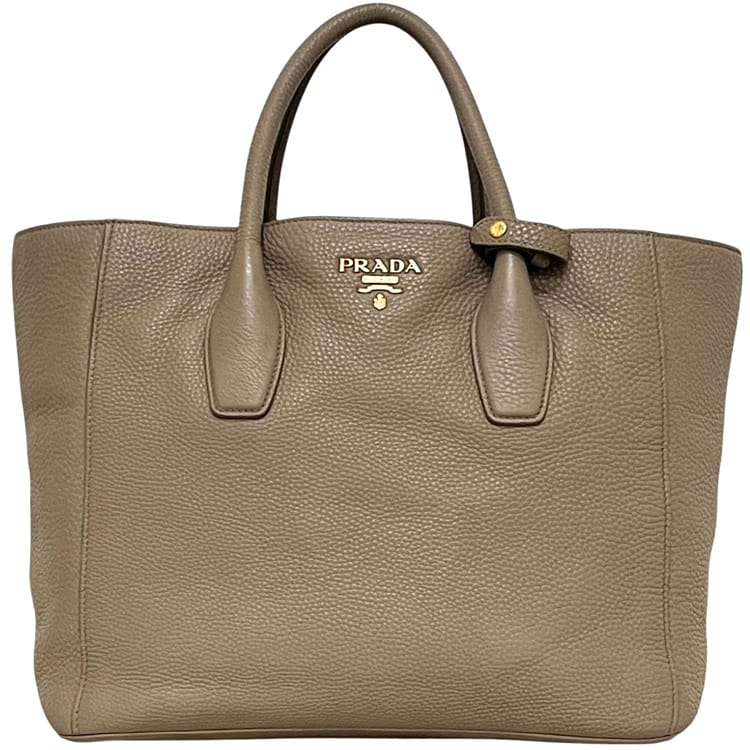 プラダ トートバッグ ベージュ BN2694 美品 レザー 中古 204 PRADA