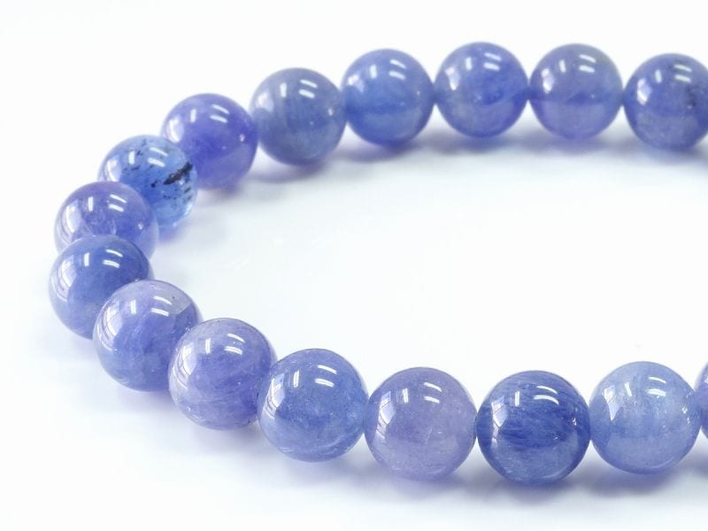 タンザナイト ブレスレット 8.5mm玉 No.23 最高級（5A）｜最高級