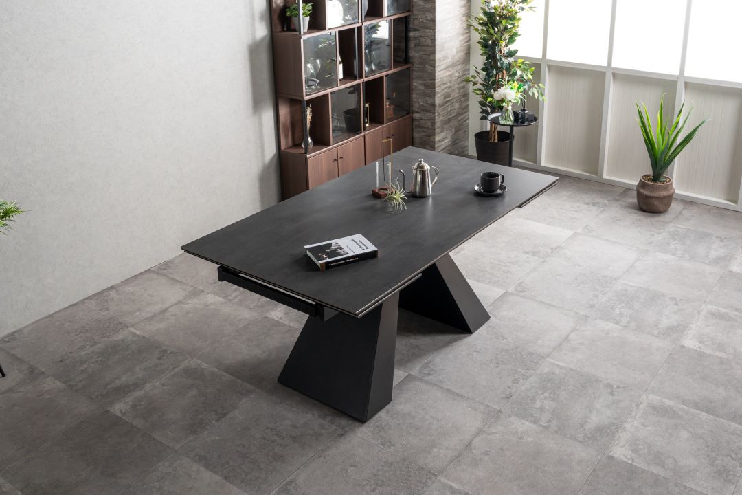 セラミック天板】伸長式ダイニングテーブル ジーマ 幅160～236cm