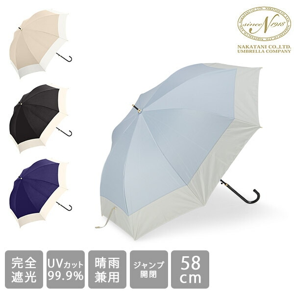 davek New York THE DAVEK SOLO ネイビー折りたたみ傘