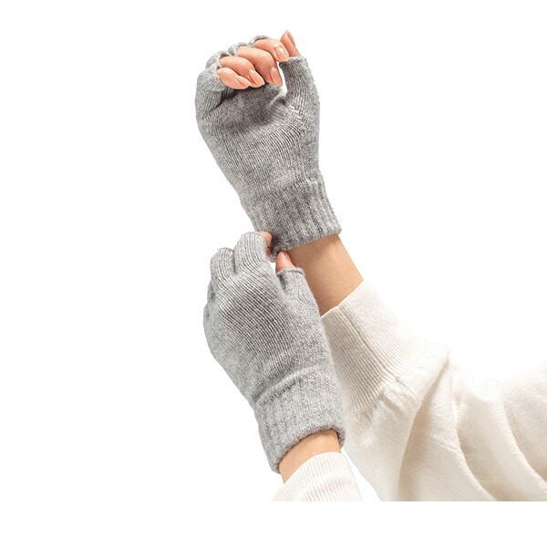 ジョンストンズ JOHNSTONS 手袋 カシミヤ フィンガーレスグローブ