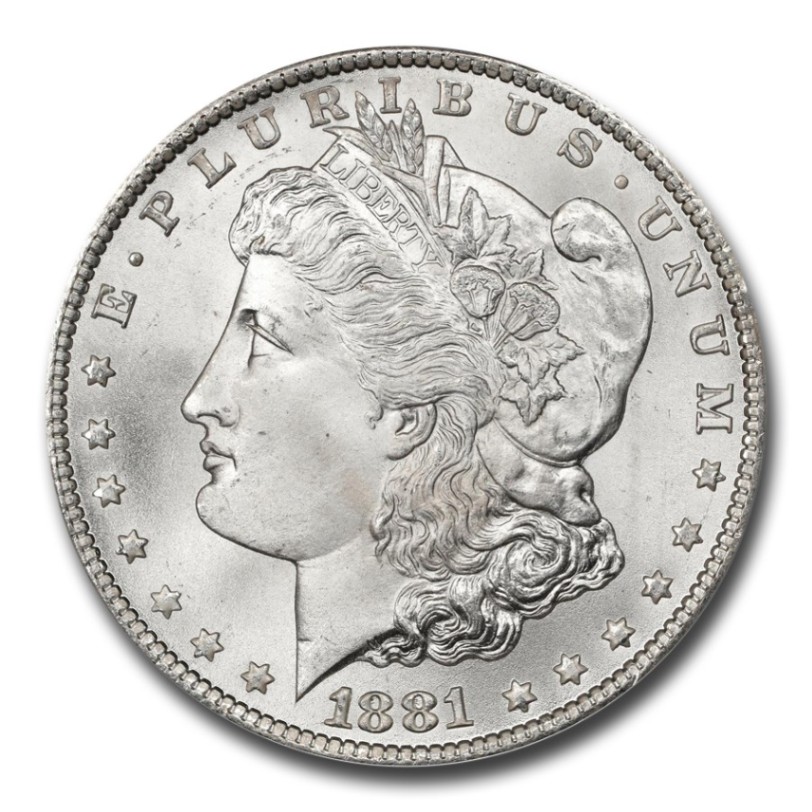 1881年 モルガン ダラー 銀貨 1ドル シルバー コイン モルガン ヘッド