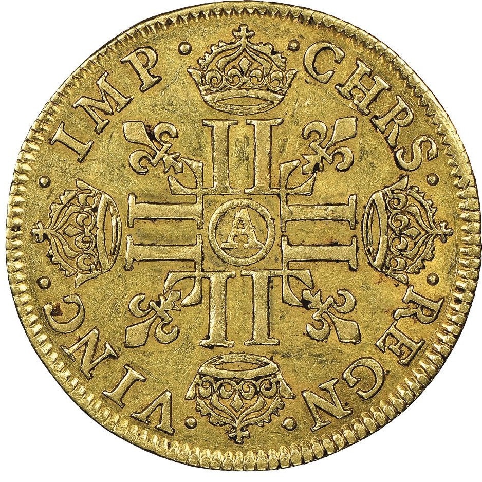 フランス 1640-A年 ルイ13世 ルイドール金貨 NGC AU55 | アンティーク