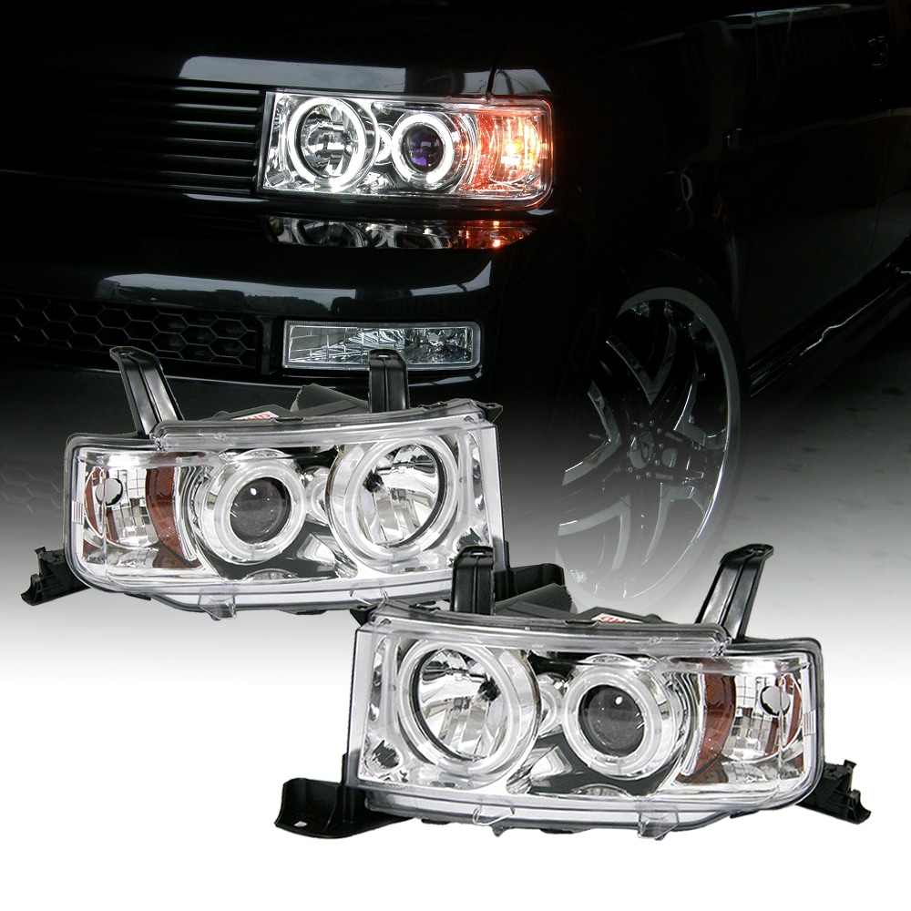 bB NCP30系 CCFLイカリングプロジェクターヘッドライト アンバー