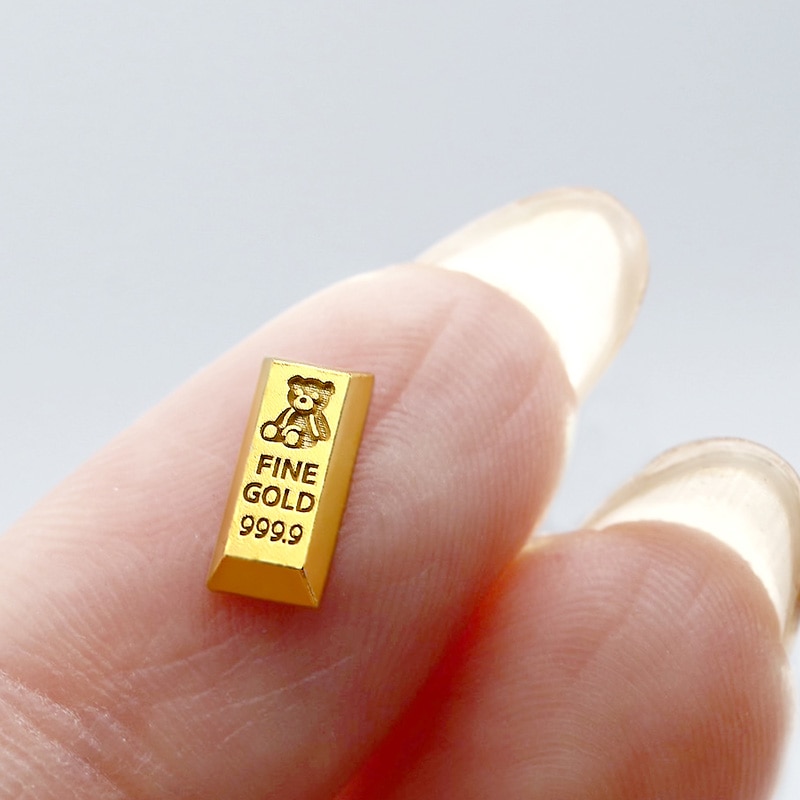 純金 K24 GOLD】 K24 純金 ミニチュア インゴット BABYGOLD 元素記号
