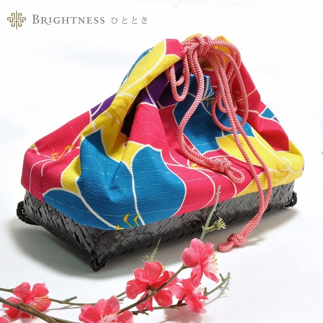 舞妓さん 着物 バック 花かご 竹かご 巾着 まいこさん きんちゃく