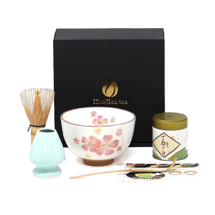 ほんぢ園限定 オリジナル 茶道 抹茶付 カジュアルお茶碗セット