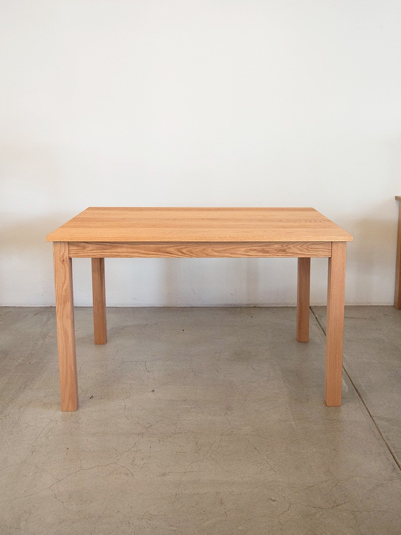レッドオーク無垢材ダイニングテーブル 120×80cm ｜イデア