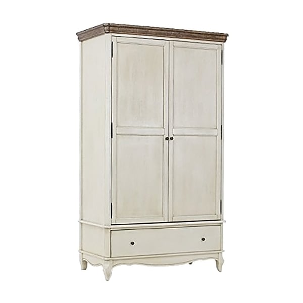 アンティーク調,ワードローブ,W約114×D約60×H約199cm,ホワイト