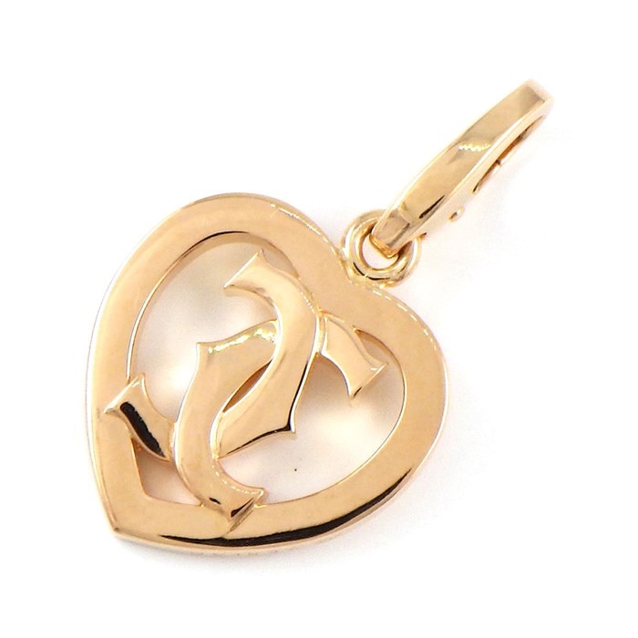 カルティエ Cartier】チャーム ペンダントトップ 2C C2 ハート ロゴ