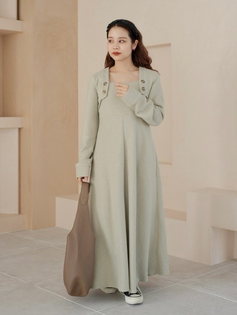 SALE】アンサンブルボタンワンピ ※残りわずか | ワンピース | JUMELLE