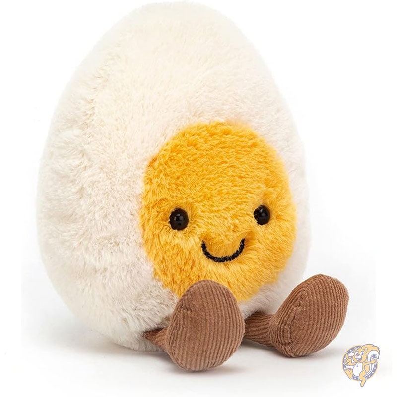 ゆで卵のハッピーぬいぐるみ 小 14cm 食べ物ぬいぐるみ Jellycat