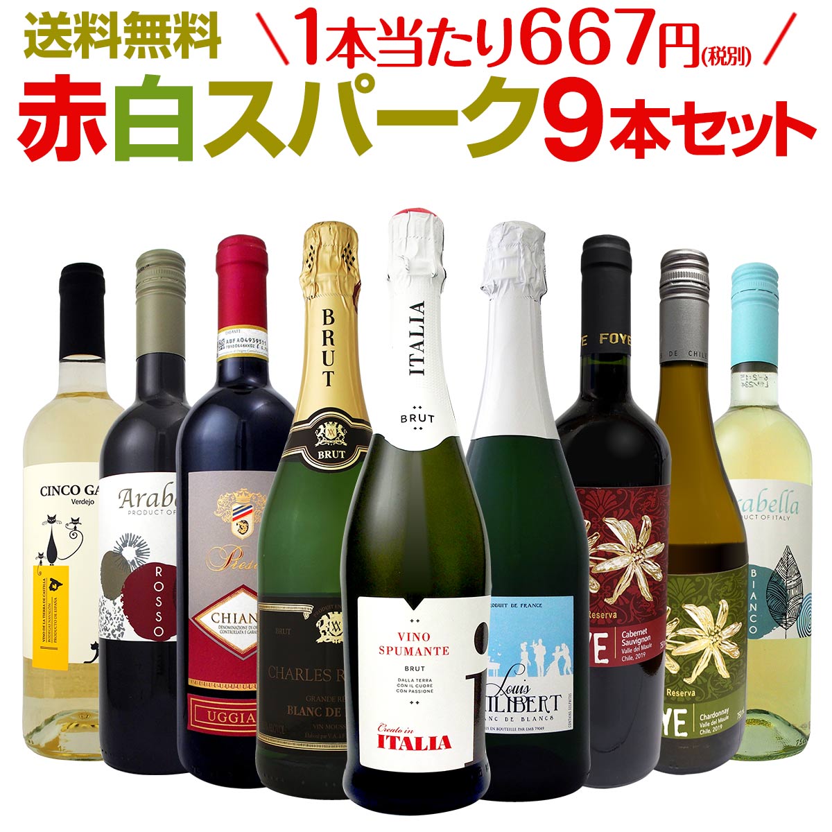 ミックスワインセット【送料無料】デイリーワインの決定版！赤ワイン白