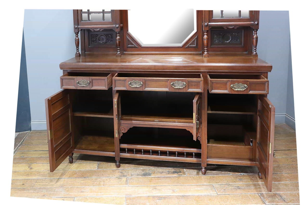 ミラーバックサイドボード | アンティーク家具,サイドボード,ミラー