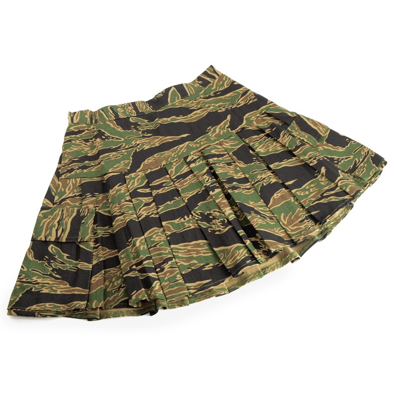 TANGO 迷彩パターン プリーツスカート ミニスカート タイガー