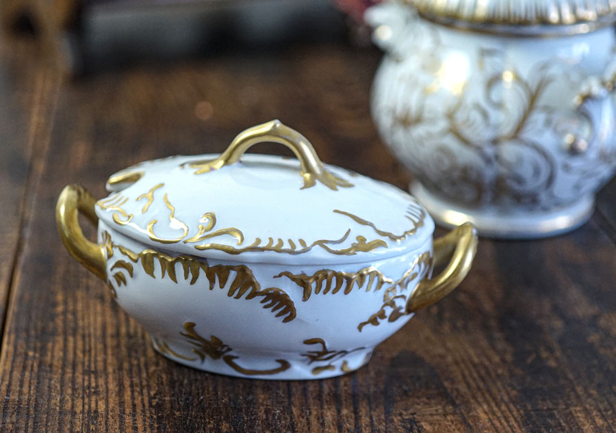 アンティークリモージュ手描きボンボにエールW16×H9cm gc-1623の通販