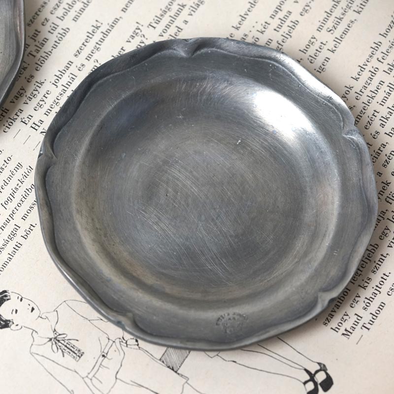 伝統製法による復刻 仏ヴィンテージ エタンの花リムプレート