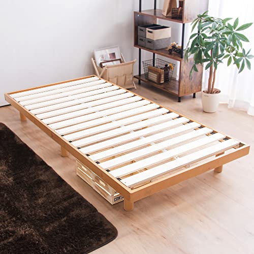 高さ2段階天然木スノコベッド セレナ シングル ｜SIMPLE STYLE